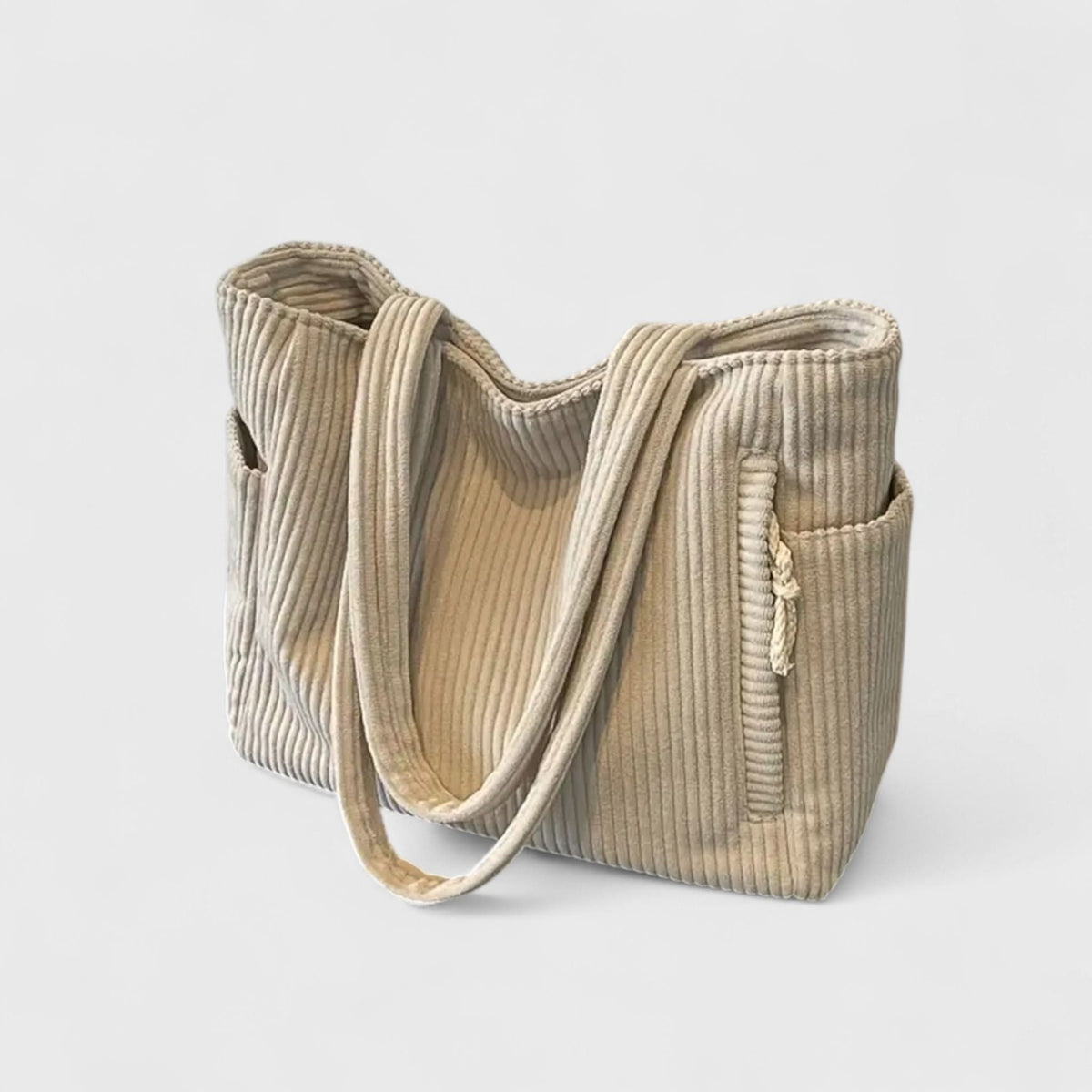 Camille – Pojemna Sztruksowa Torba Shopper