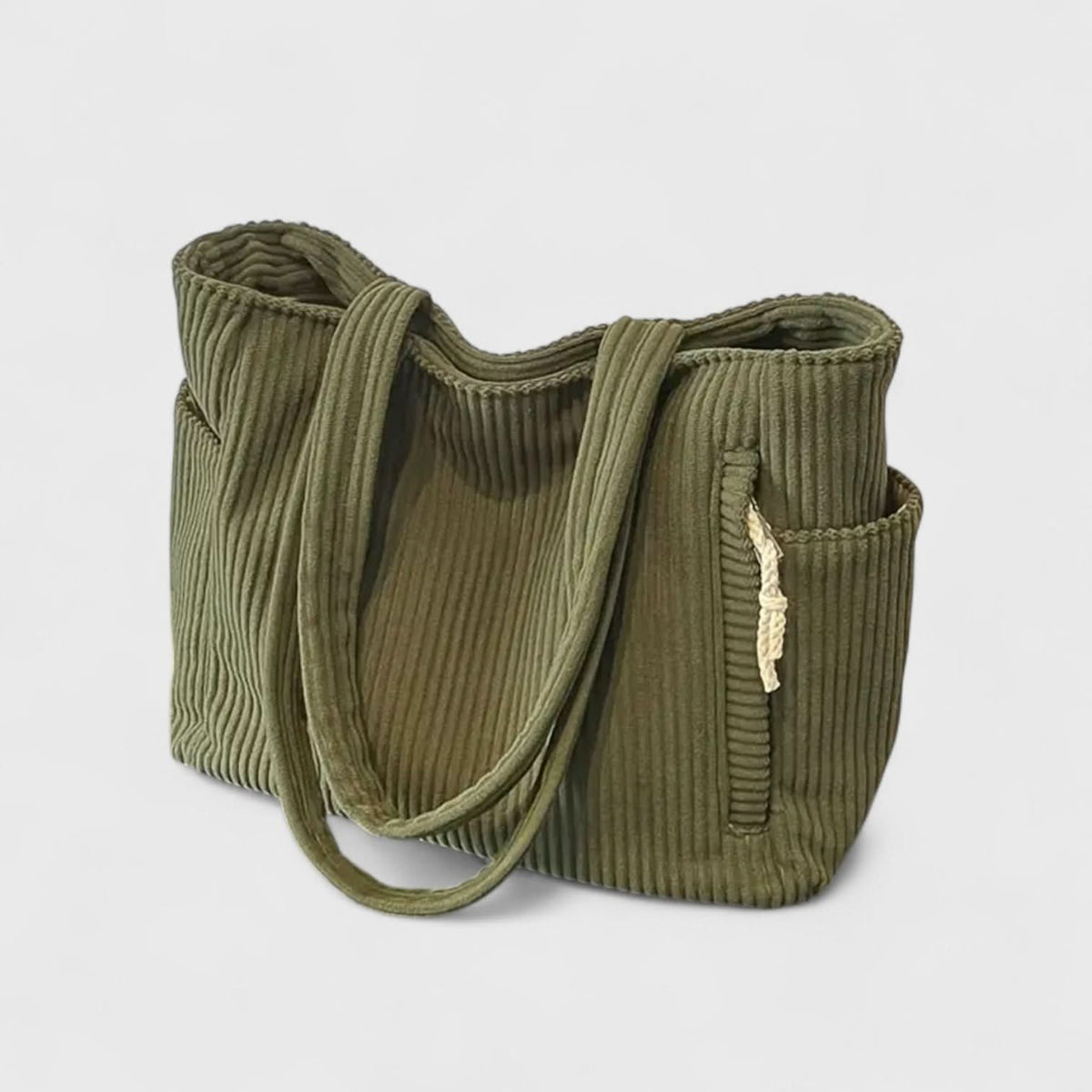 Camille – Pojemna Sztruksowa Torba Shopper